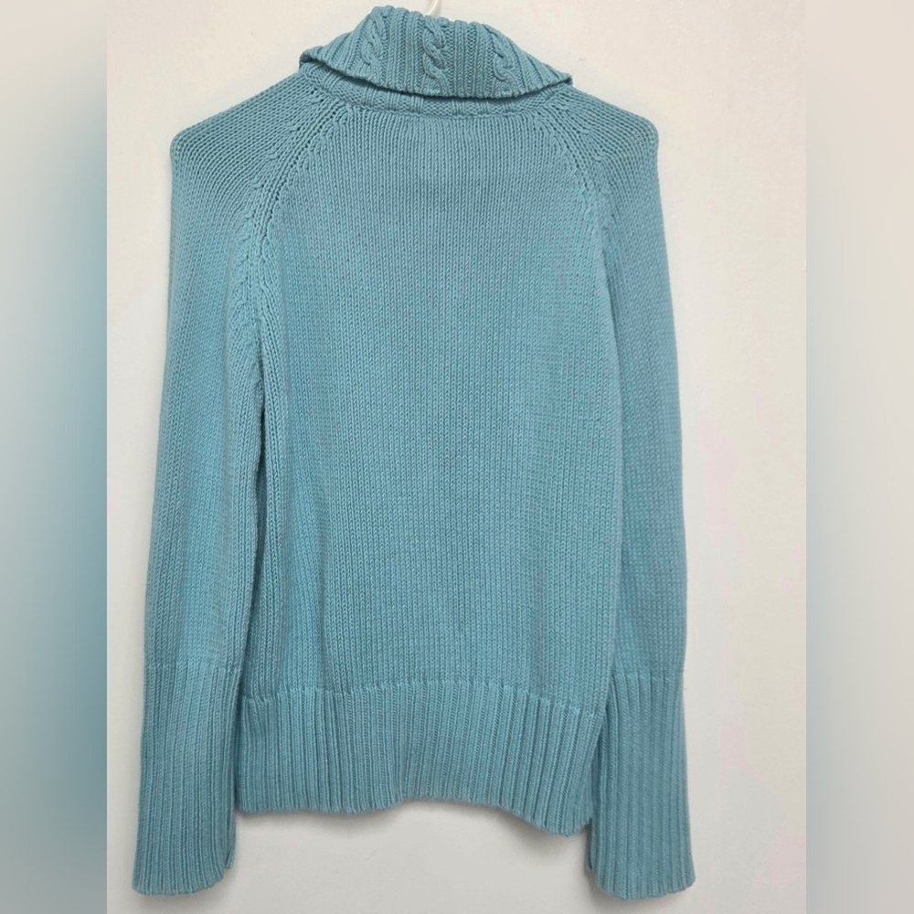 Vintage Bonnie & Bill XL Cottonblend Candy Blue Women's Zipper Cardigan Sweater - Picture 8 of 12